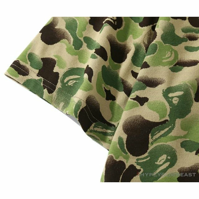 BAPE Chinese Style Ink 10th Anniversary Camouflage Tee Shirt ‘GREEN’