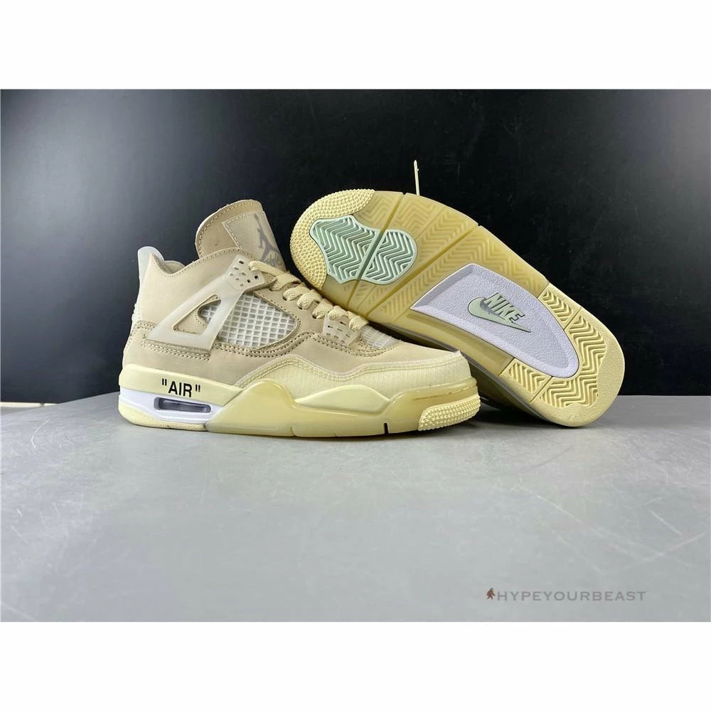 Off White X Air Jordan 4 Sail
