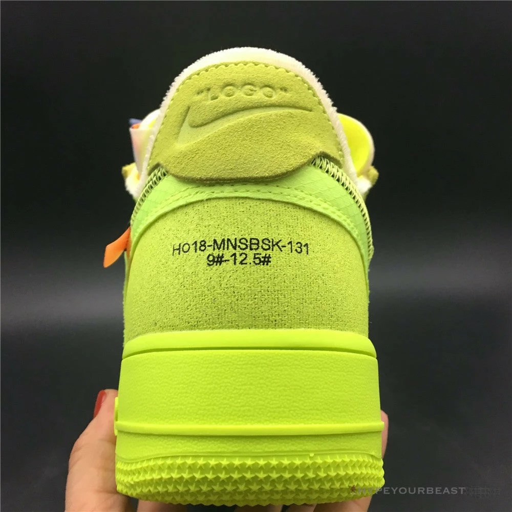 Off-White X Nike Air Force 1 Low “Volt”