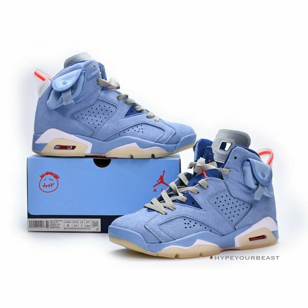 HypeYourBeast Travis Scott X Air Jordan 6 ‘British Khaki Blue’