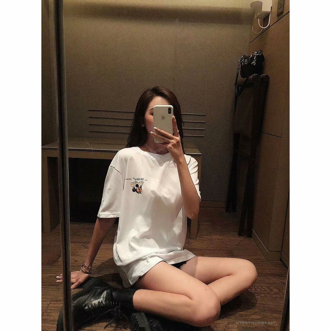 T-Shirts OFF-WHITE Disney Spring X Summer Mickey With Pluto Tee Shirt ‘WHITE’