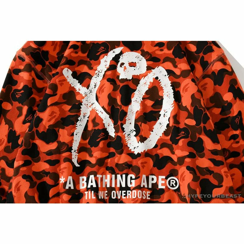 BAPE X XO Co-Branded Camouflage Hoodie ‘RED’