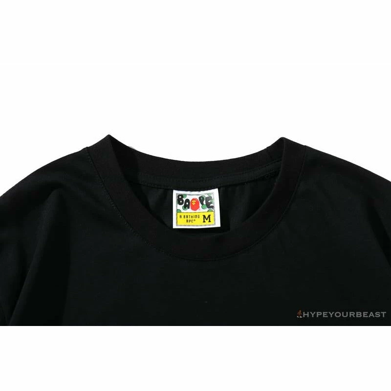 Clothes BAPE Universe Solar System Ape Man Head Tee Shirt ‘BLACK’