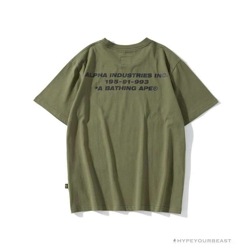 BAPE Military Style Desert Camouflage Tee Shirt ‘GREEN’ Clothes