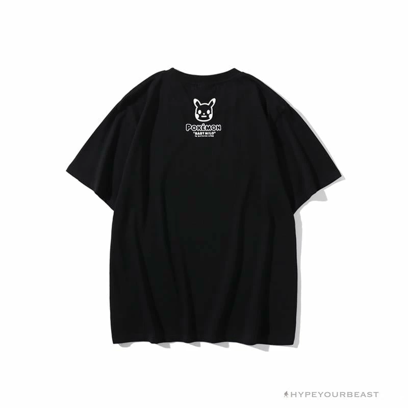 Clothes BAPE Pokémon Co-branded Ape Head Tee Shirt ‘BLACK’