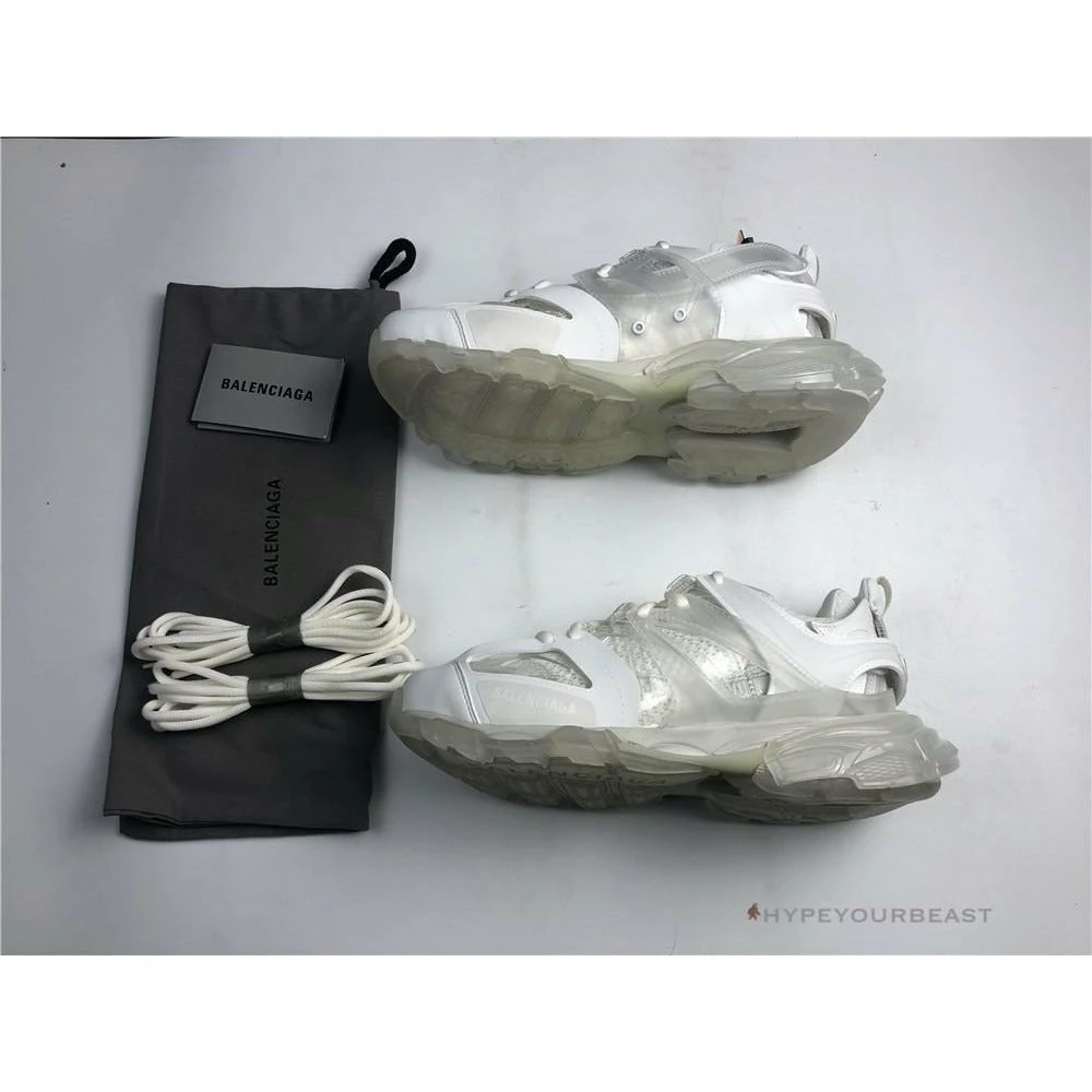 Ba*len*cia*ga track sneakers 3.0 white rubber sole