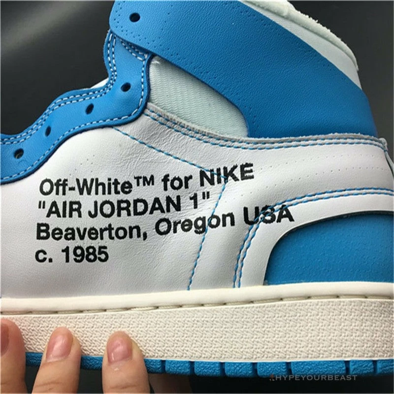 The Ten: Off White X Air Jordan 1 High “UNC”