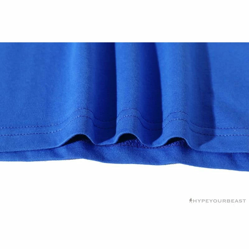 Clothes BAPE Little Ape Head Colorful Classic Tee Shirt ‘BLUE’