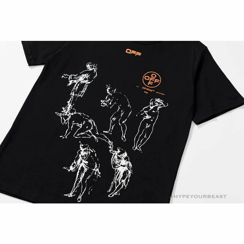 OFF-WHITE The Virgin And Child With Saint Anne Tee Shirt ‘BLACK’ T-Shirts