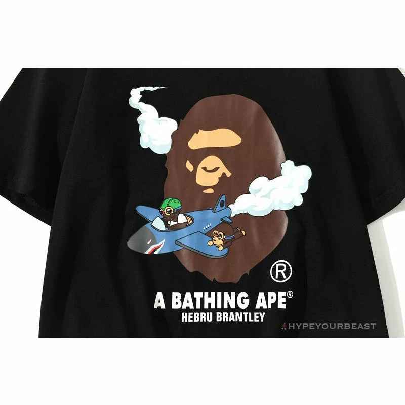 Clothes BAPE Co-Branded Fly Boy Tee Shirt ‘BLACK’