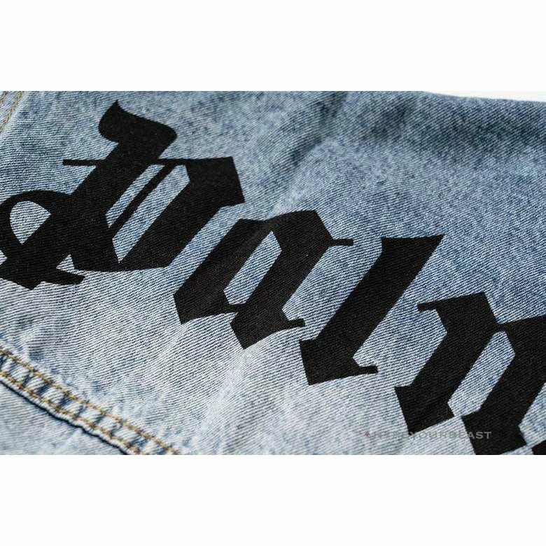 HypeYourBeast Hoodies & Jackets Palm Angels Jean Jacket Blue