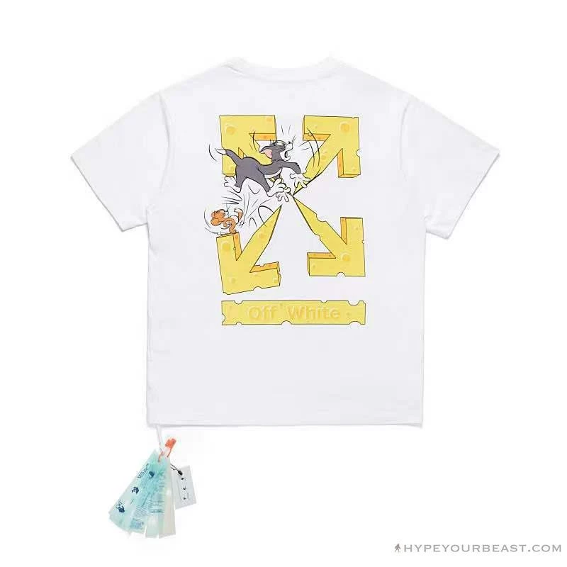 OFF-WHITE Cat And Mouse Tee Shirt ‘WHITE’ T-Shirts