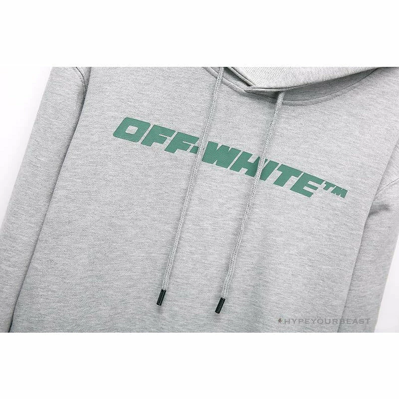 Hoodies & Jackets OFF-WHITE Hand-Painted Utility Pole Worker Hoodie ‘GREY’