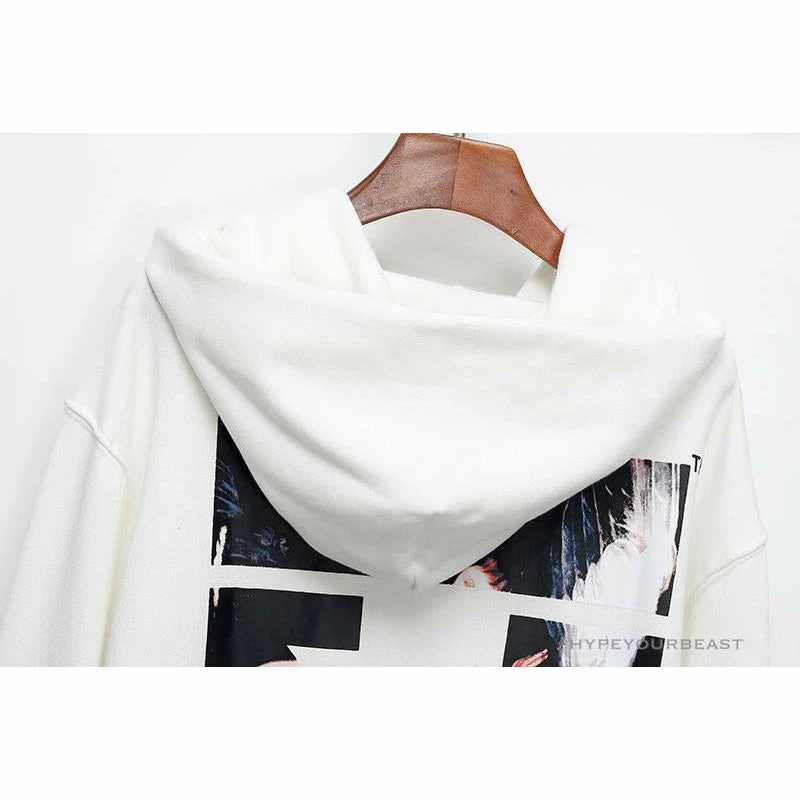 OFF-WHITE Angel Jesus Religious Print Hoodie ‘WHITE’