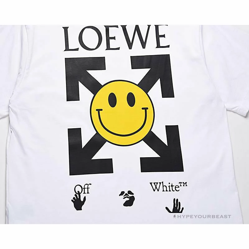 OFF-WHITE X LOEW X SMILEY Tee Shirt ‘WHITE’ T-Shirts