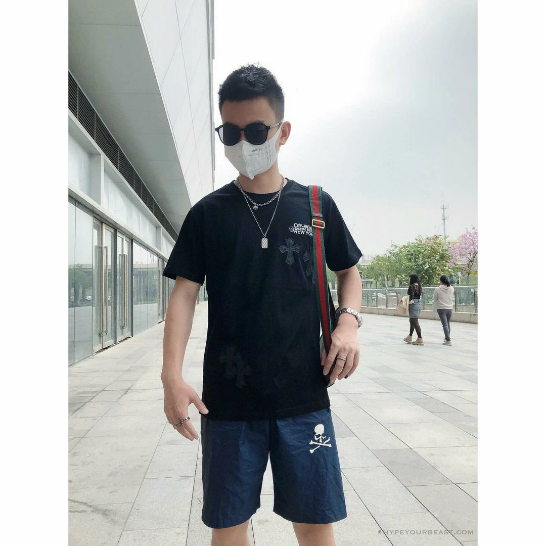 OFF-WHITE Chrome Hearts Tee Shirt ‘BLACK’ T-Shirts