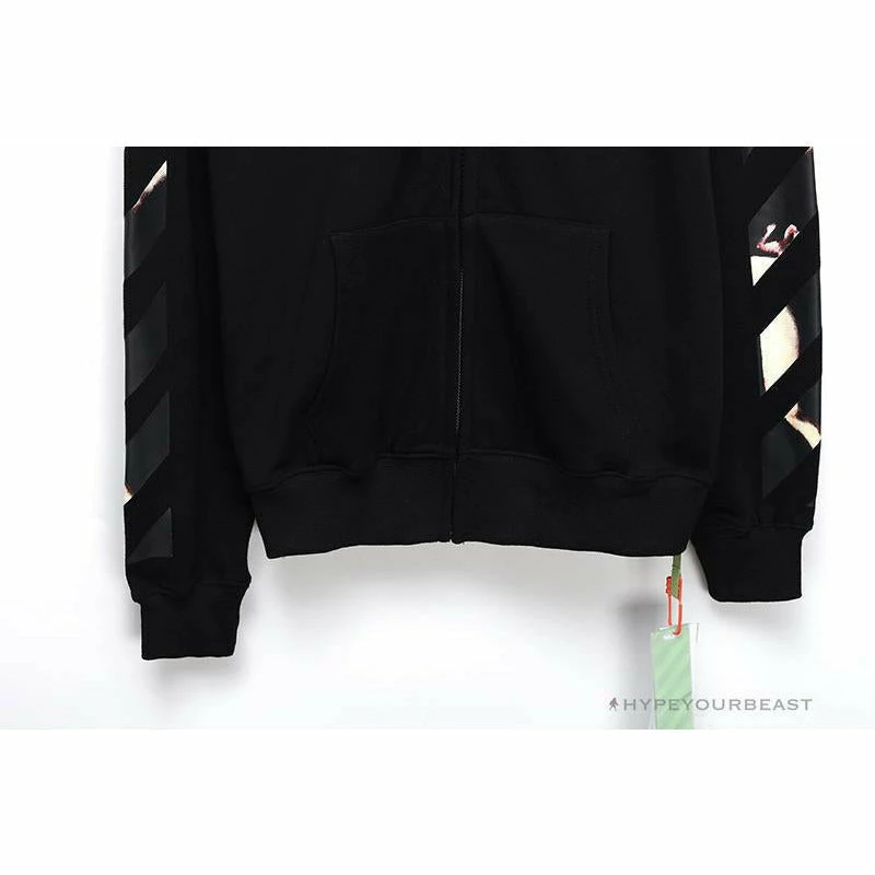 OFF-WHITE Angel Jesus Religious Print Hoodie ‘BLACK’ Hoodies & Jackets