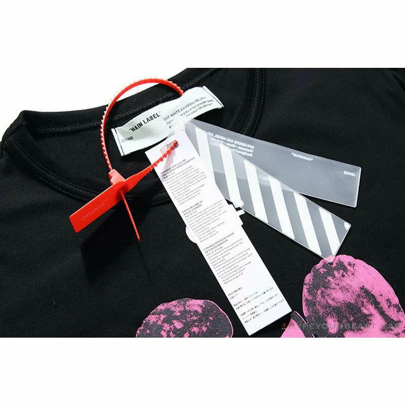 OFF-WHITE CO VIRGIL ABLOH Portrait Tee Shirt “BLACK’