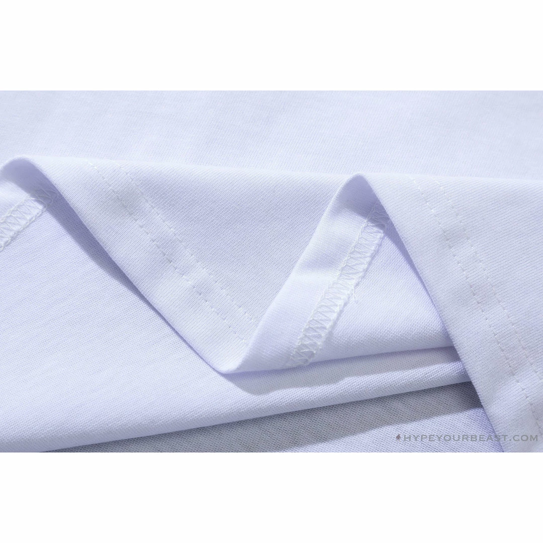T-Shirts OFF-WHITE Classic Cross Yellow Arrow Tape Tee Shirt ‘WHITE’