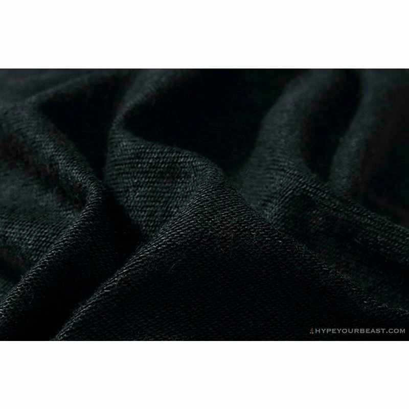 Shirts OFF-WHITE Classic Basic Cotton Terry Round Long Sleeve Shirt ‘BLACK’