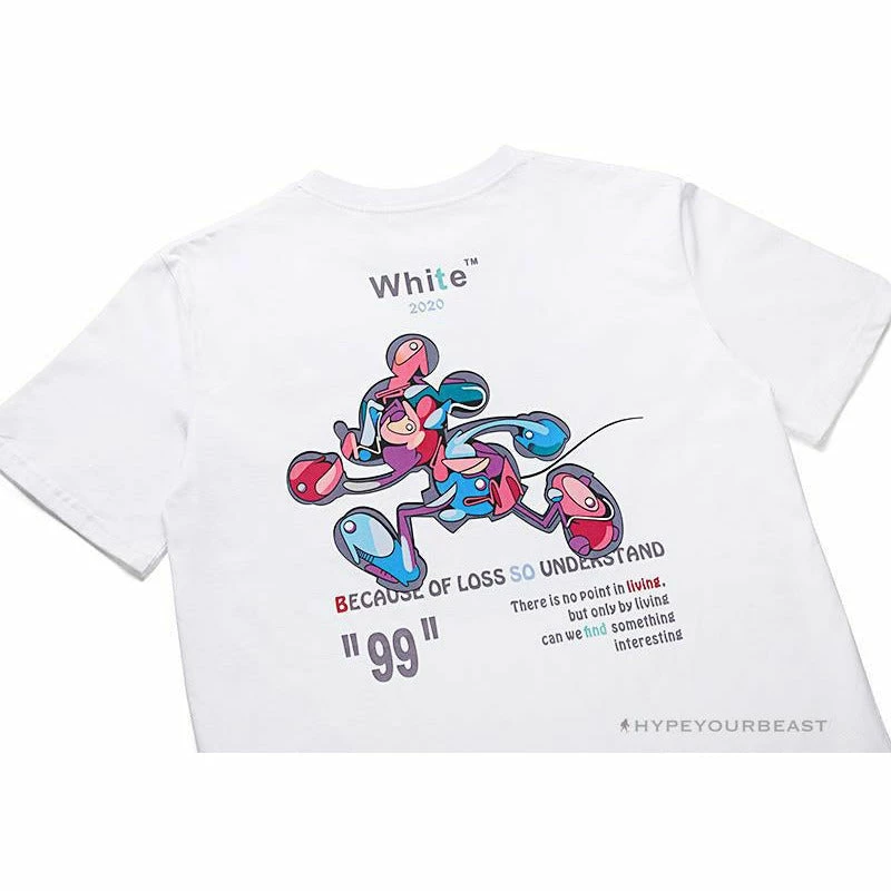 T-Shirts OFF-WHITE Joint Running Mickey Mouse Arrow Tee Shirt ‘WHITE’