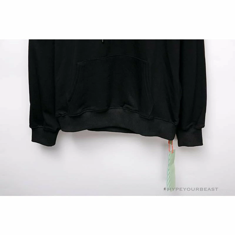 Hoodies & Jackets OFF-WHITE Hand-Painted Utility Pole Worker Hoodie ‘BLACK’