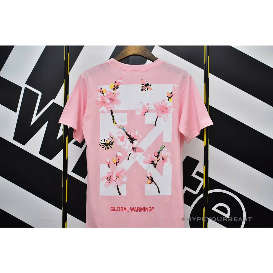OFF-WHITE Sakura Tee Shirt ‘PINK’ T-Shirts