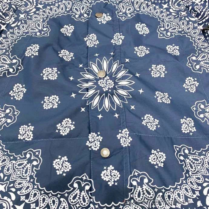 hypeyourbeast S*p*e x t*f bandana jacket blue hoodies & jackets