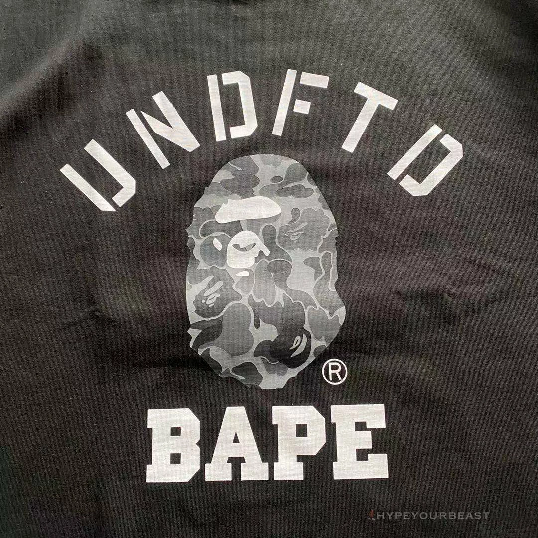 UNDFTD X Bape Tee Shirt Black Clothes
