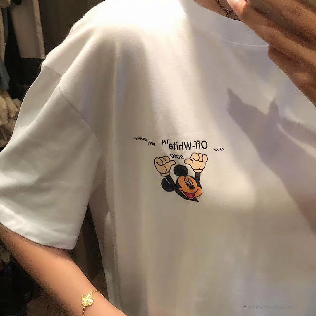 T-Shirts OFF-WHITE Disney Spring X Summer Mickey With Pluto Tee Shirt ‘WHITE’