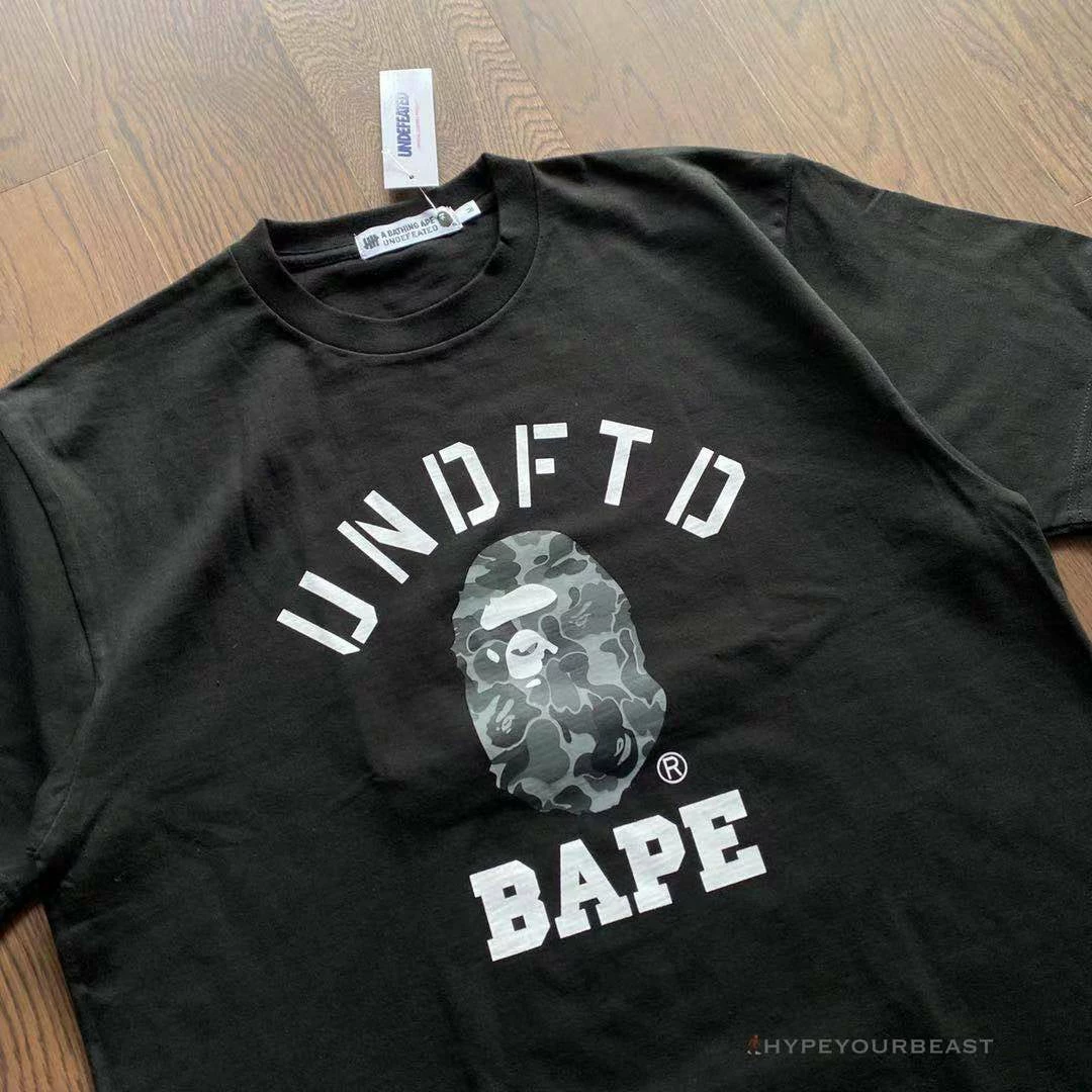 UNDFTD X Bape Tee Shirt Black Clothes