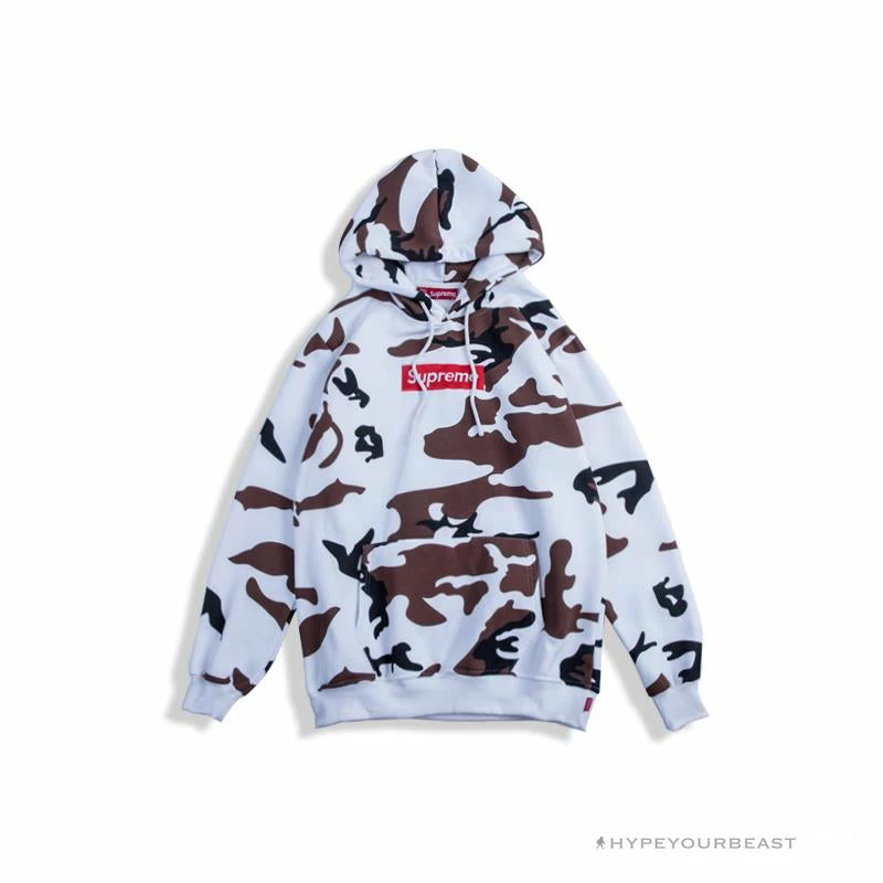 hypeyourbeast S*p*e camo hoodie white camouflage hoodies & jackets