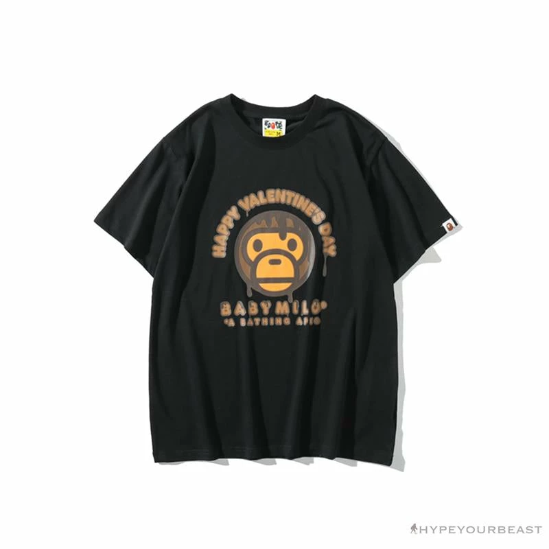 BAPE Baby Milo Valentine’s Day Chocolate Tee Shirt ‘BLACK’