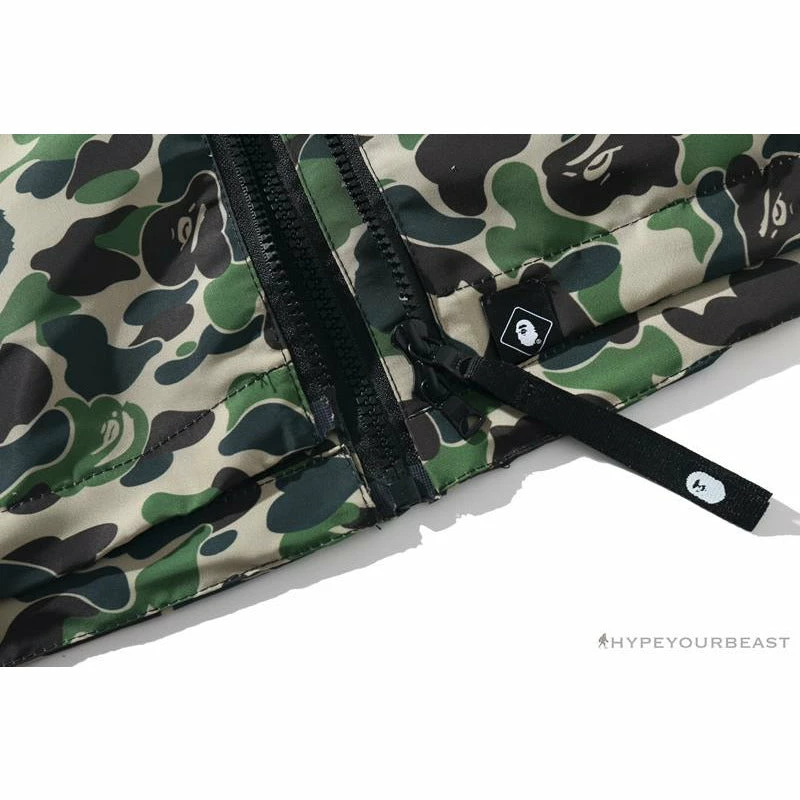 BAPE X FCRB Joint Double Zip Camouflage Hoodie ‘GREEN’