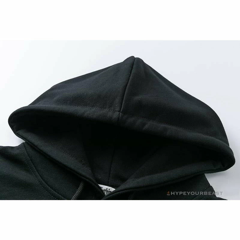 BAPE Classic Ape Head Embroidered Standard Cotton Terry Hoodie ‘BLACK’ Clothes