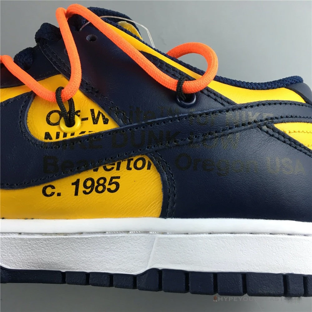 Nike Off-White X Dunk Low ‘University Gold’