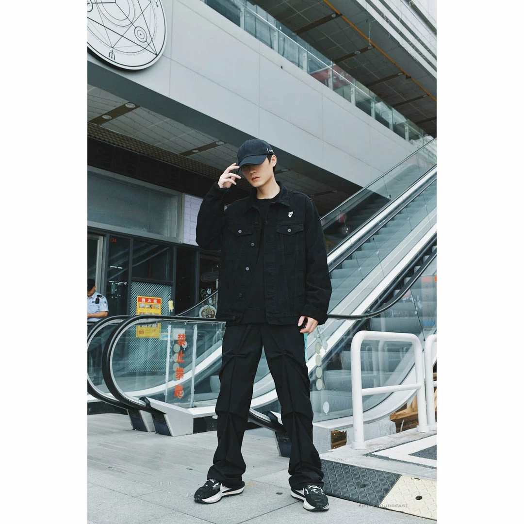HypeYourBeast Off White Denim Black Jacket – White Hoodies & Jackets