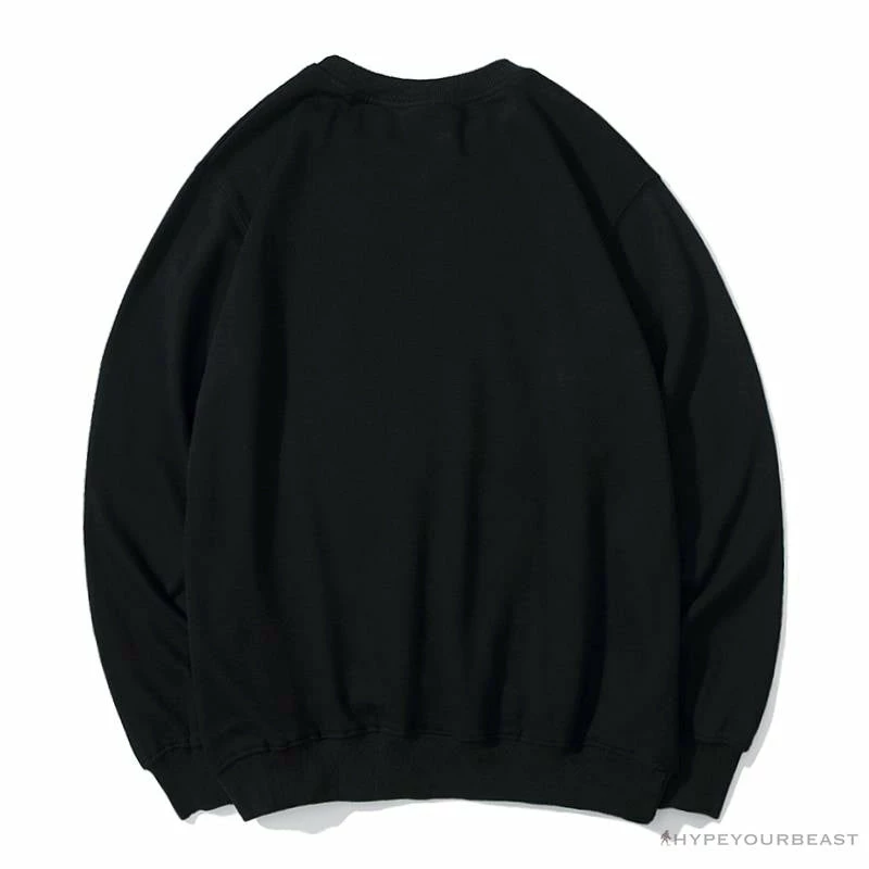BAPE X Bathing Ape Head Long Sleeve Shirt ‘BLACK’