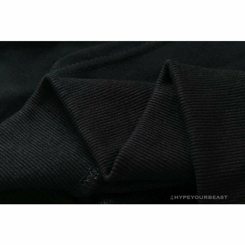 BAPE Classic Ape Head Embroidered Standard Cotton Terry Hoodie ‘BLACK’ Clothes