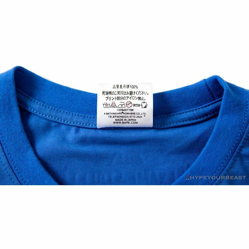 BAPE Baby Milo Sesame Street Carp Streamer Tee Shirt ‘BLUE’