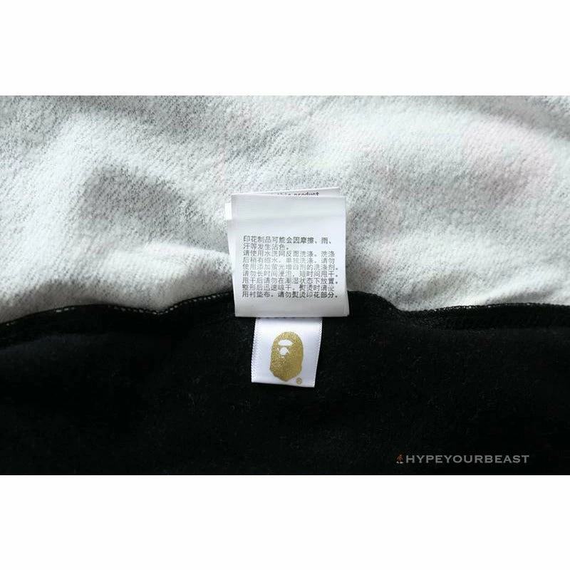 Clothes BAPE Badge LOGO Sticker Style Stitching Hoodie