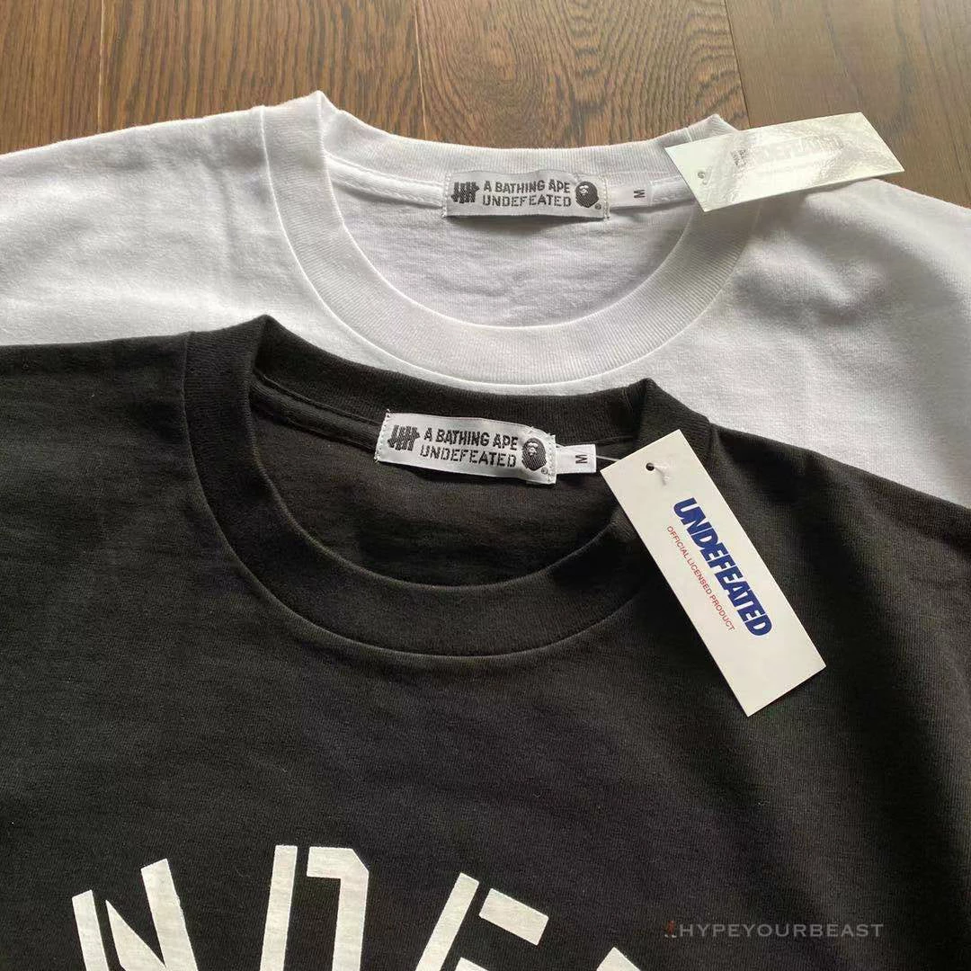 UNDFTD X Bape Tee Shirt Black Clothes
