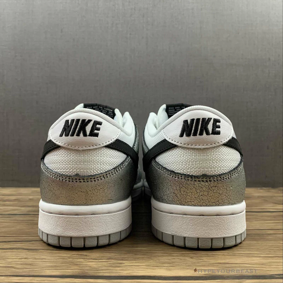 HypeYourBeast Nike Dunk Low Cracked Leather Silver