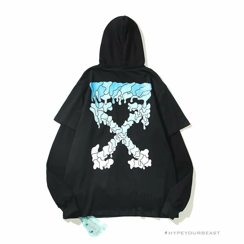 HypeYourBeast Off White Hoodie Black Blue