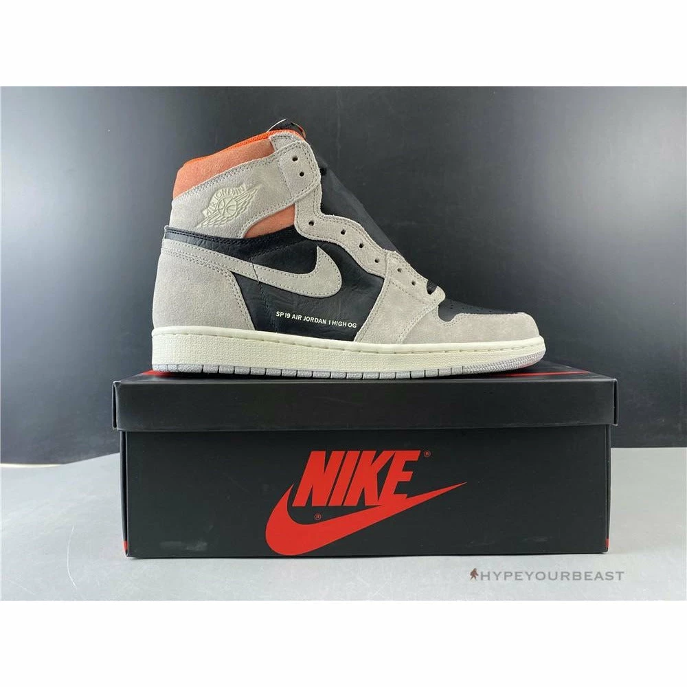 Air Jordan 1 Retro High OG Neutral Grey Hyper Crimson
