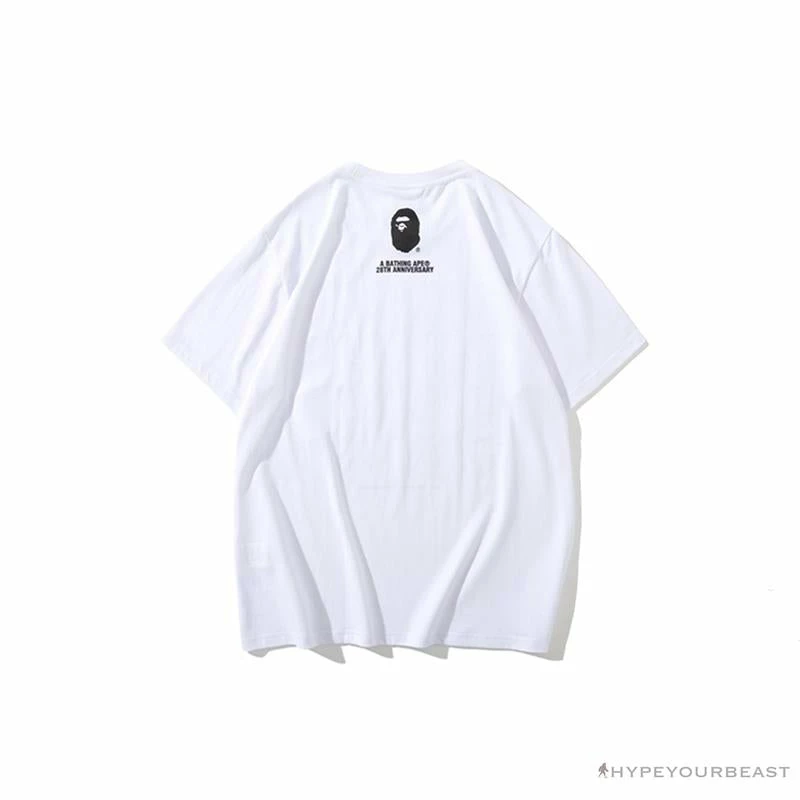 Clothes BAPE Violent Bear Collaboration 28th Anniversary Camouflage Tee Shirt ‘WHITE’