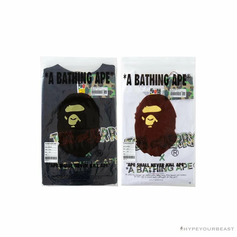 BAPE Little Ape Head Tom And Jerry Chase Tee Shirt ‘WHITE’ Clothes