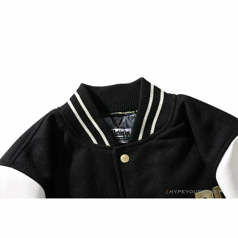 BAPE OVO Patchwork Baseball Owl Jacket Clothes