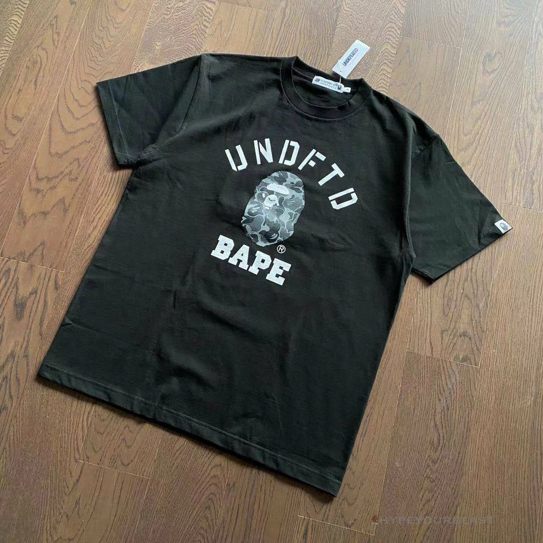 UNDFTD X Bape Tee Shirt Black Clothes