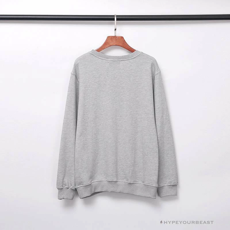 BAPE Classic Ape Head Embroidered Long Sleeve Shirt ‘GREY’